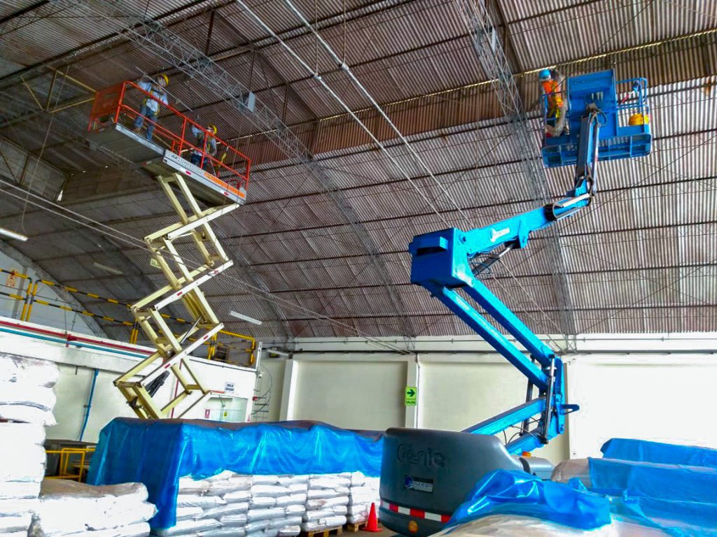 Manlift y plataforma tipo tijera